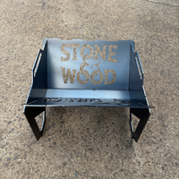 Original Collapsible Fire Pits - Stone & Wood